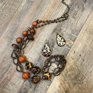 Two Pc.  Chicos Cheetah Print Set